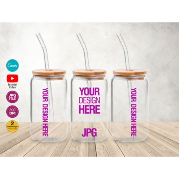 Libbey Glass Can Tumbler Mockup