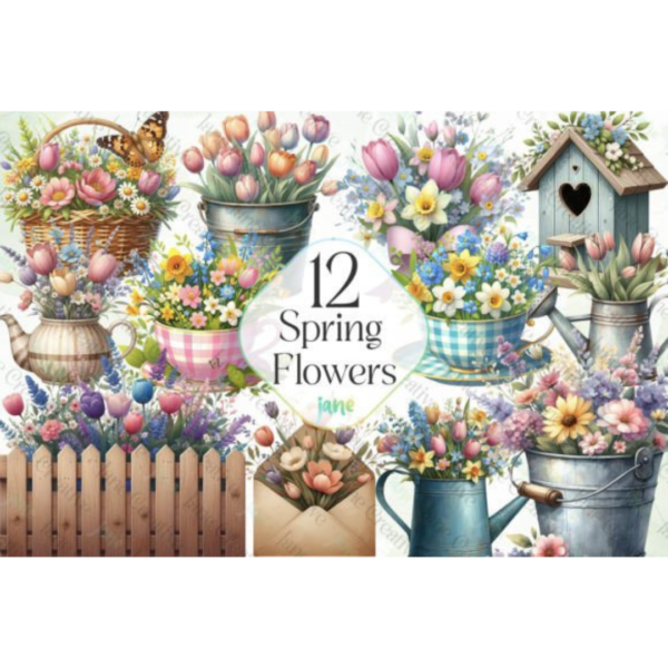 Spring-Flowers-Sublimation-Clipart-Graphics